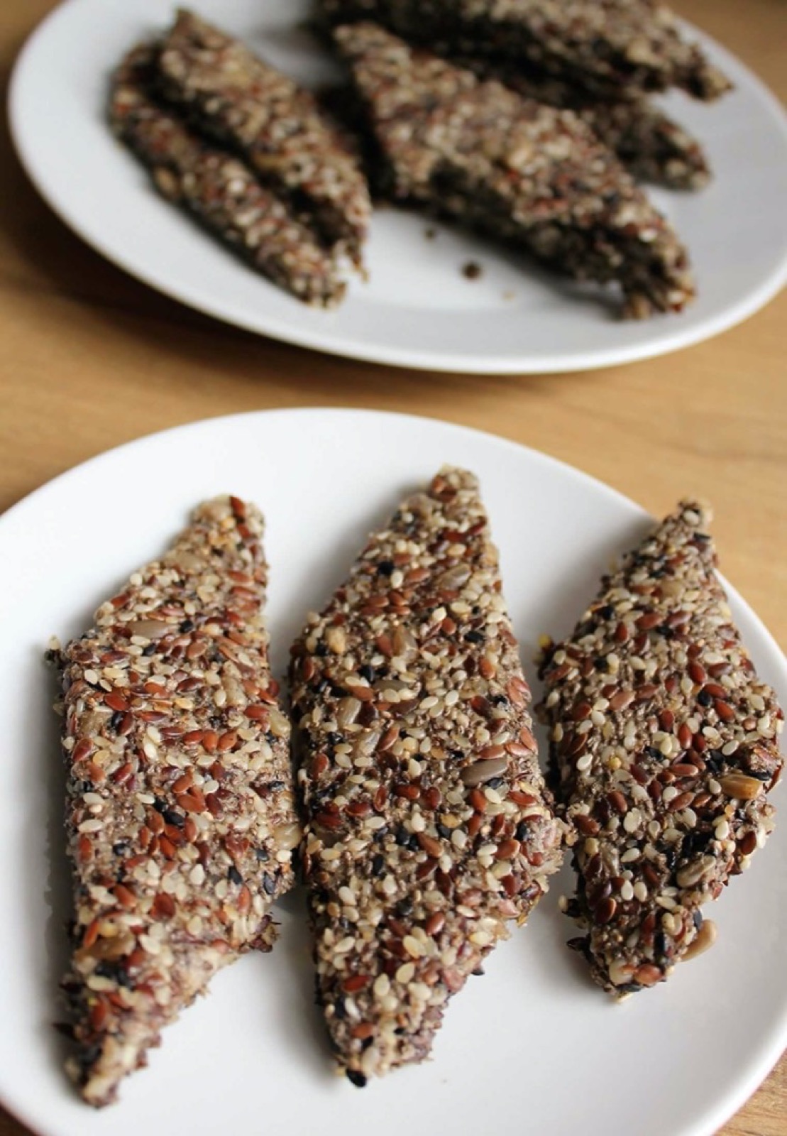 Krakersy/chlebek z samych nasion (bez glutenu, bez cukru, bez nabiału, bez jaj)